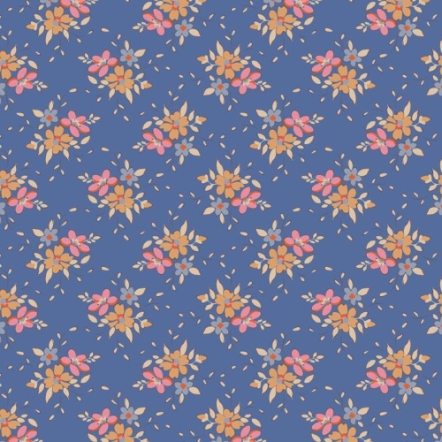 Tilda Patchwork Stoff Baumwolle - Creating Memories - Frida Blue
